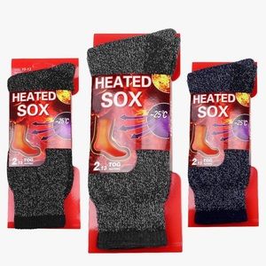 NEW Falari 3-Pack Men's Winter Thermal Socks Heated Sox 10-13